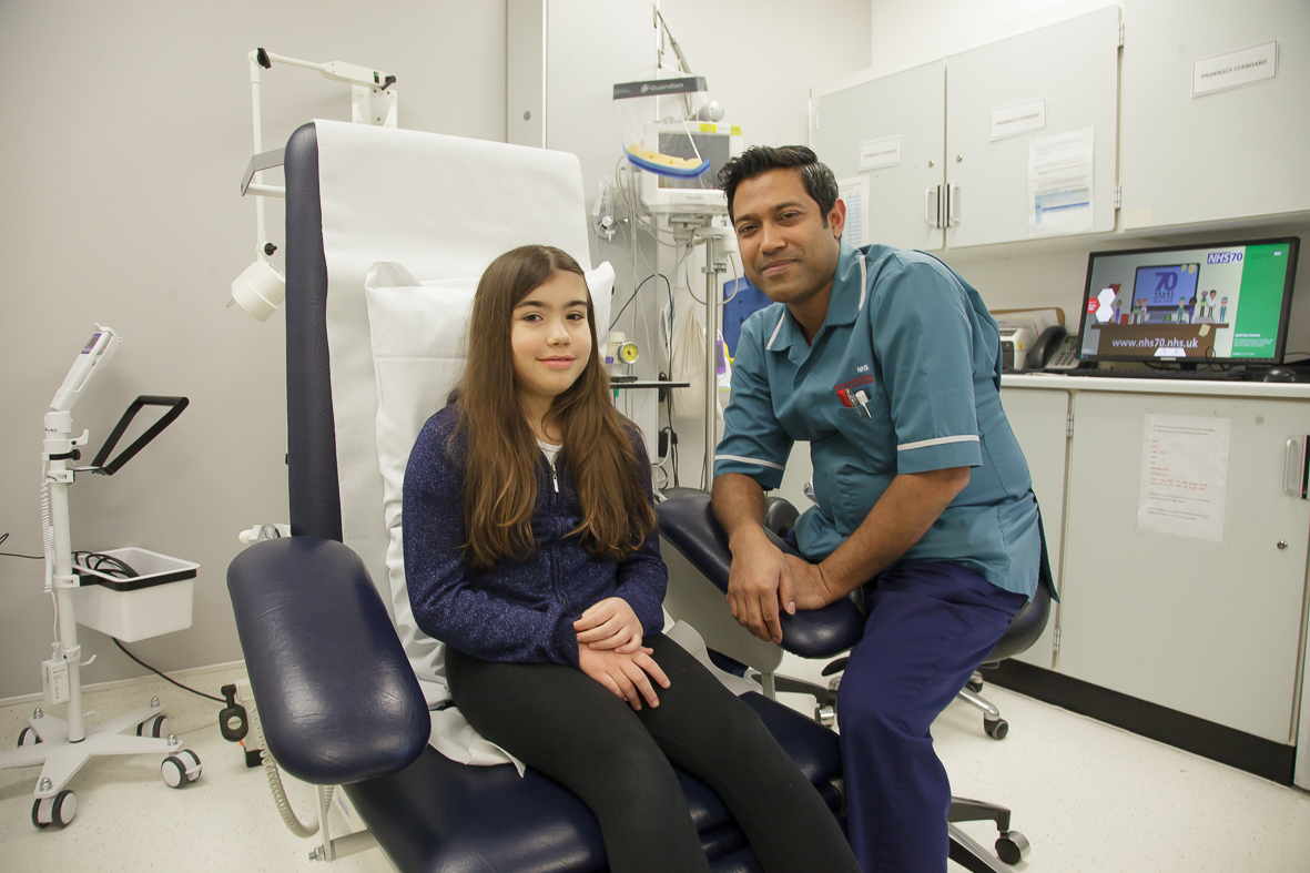 Patient and HCA on Caterpillar outpatients